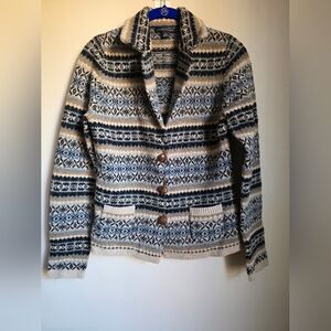BANANA REPUBLIC FAIR ISLE CARDIGAN